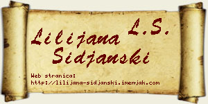 Lilijana Šiđanski vizit kartica